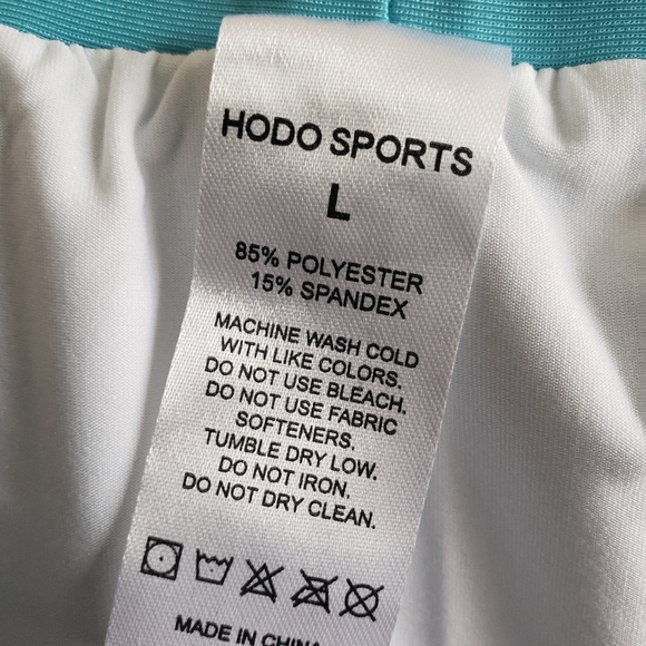 Nwt Hodo Sports Women Drawstrings Silky Running Shorts Insert Panties - Picture 3 of 8